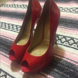 Red high heels
